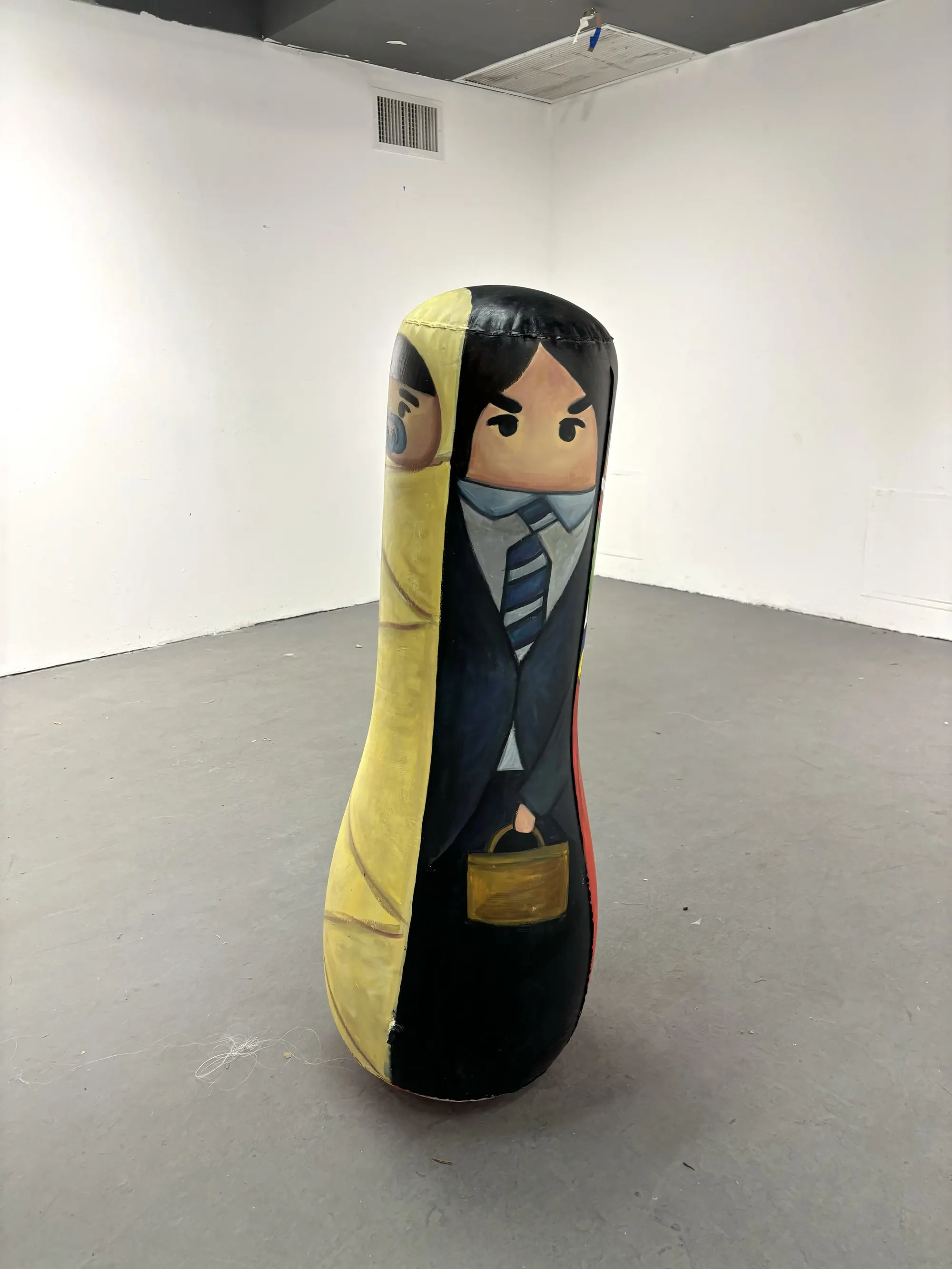 Persona (2024) by Yoon Lee, Acrylics on a Punching Bag — image 1 of 4
